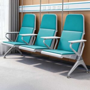 Blue 3 seater waiting chairs