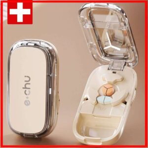 Portable e chu pill cutter and storage